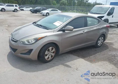 2016 Hyundai Elantra Se/Sport/Limited из США, поврежденный, VIN 5NPDH4AE6GH701666